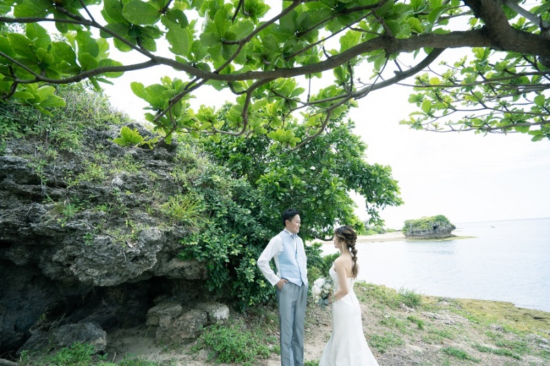 岩とグリーンを入れてみました~♪