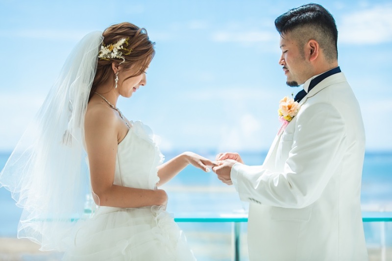 指輪交換中です♪