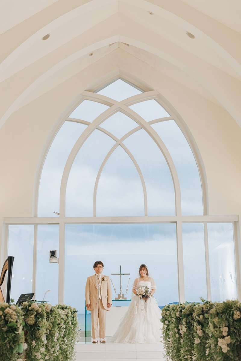 お二人、祭壇に上がって頂きました~!!