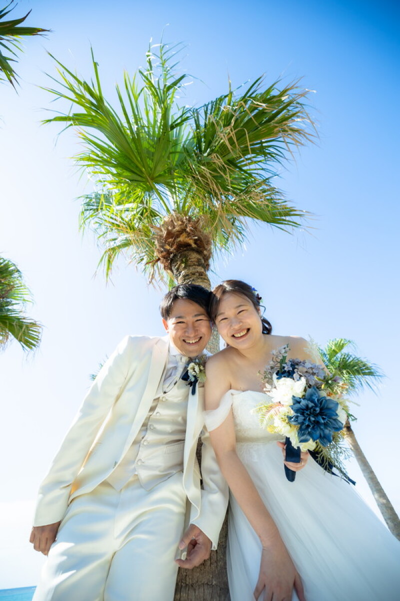 ヤシの木とともに♡