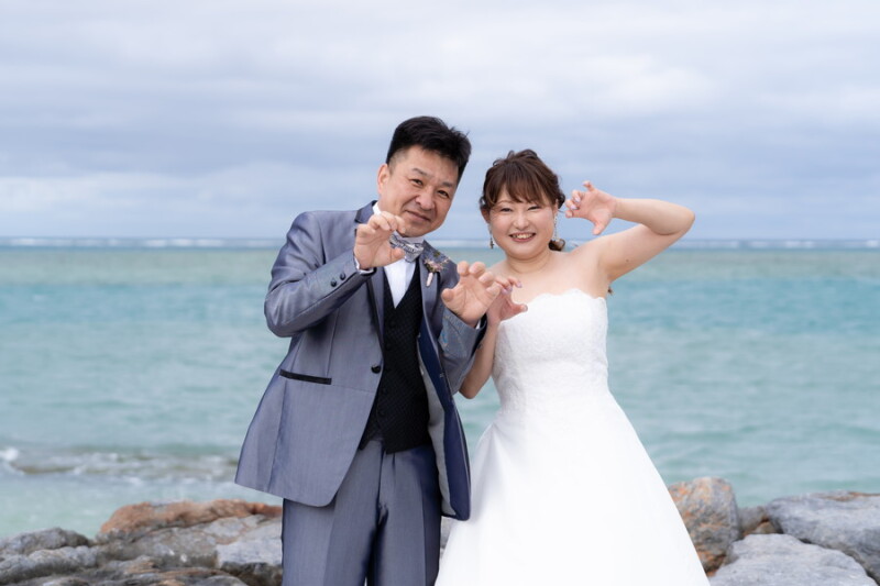 沖縄ポーズで!!