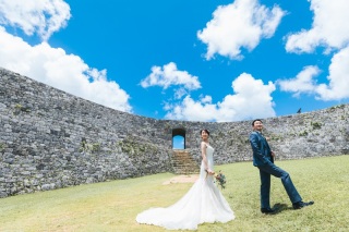 座喜味城跡でのスタイリッシュショット☆彡☆彡