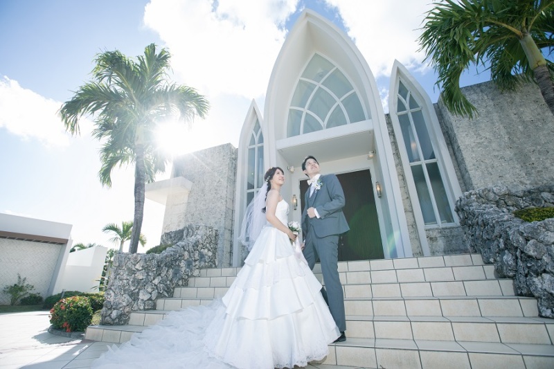 チャペルの外観で撮りました~!