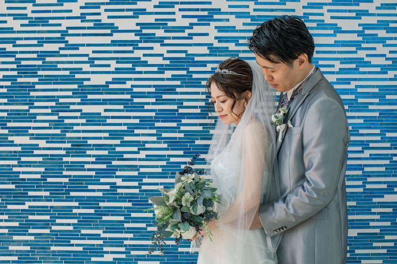 チャペル両サイドの壁を使って♪