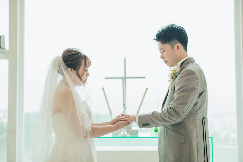 指輪交換シーン♡