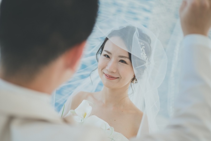 ベールUPの瞬間を撮りました～！