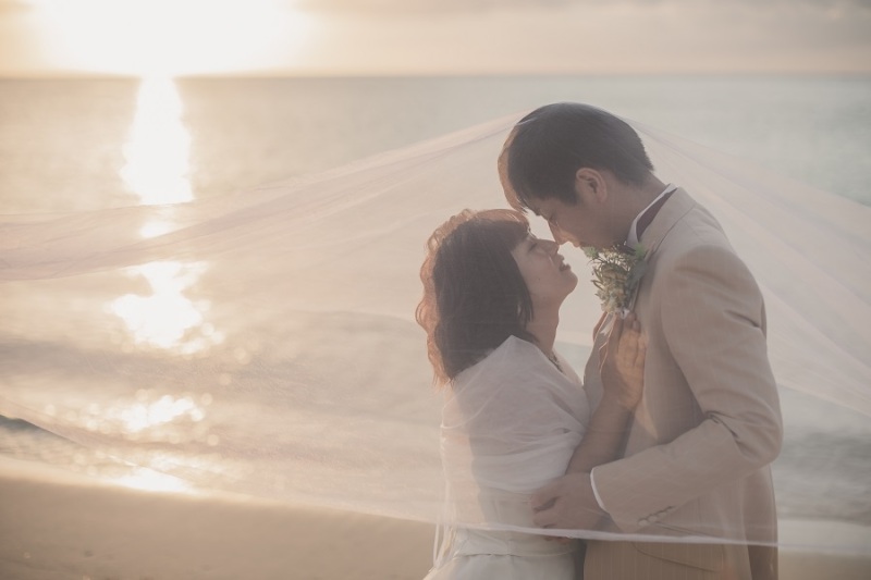 太陽のサンセットが写って綺麗です☆