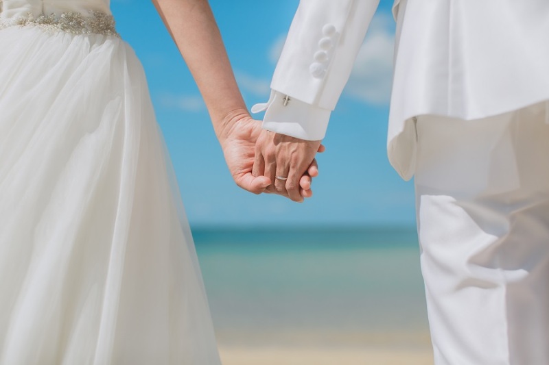 Holding hands