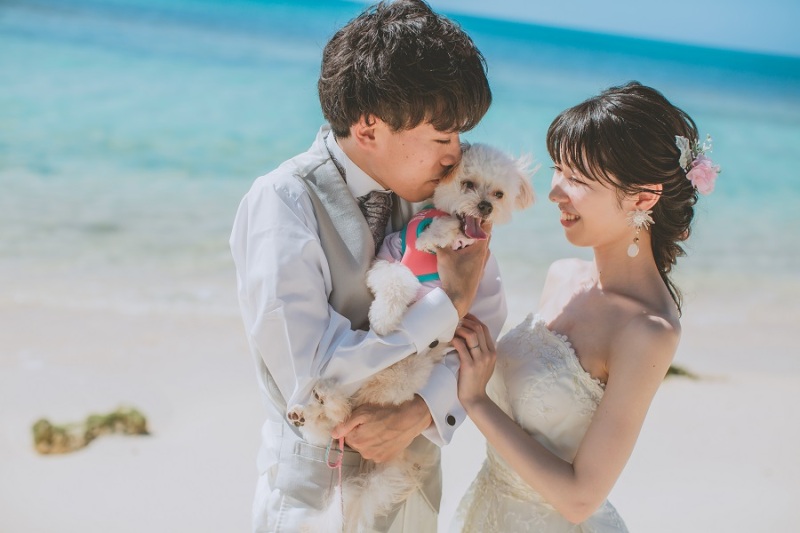 *愛犬にハグ&キス*