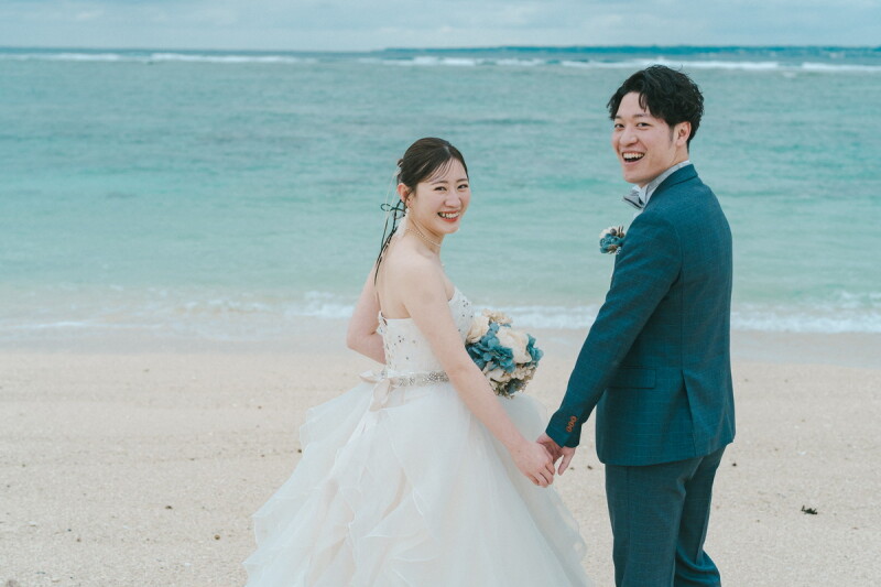 瀬底ビーチでの撮影スタート♪