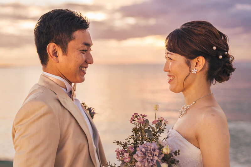 見つめ合うお2人♡