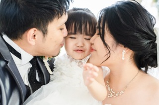 アラマンダチャペルでのfamily♡weddingPhoto♡