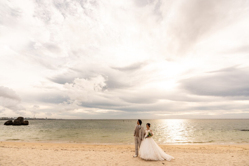 がらりと変わるビーチ