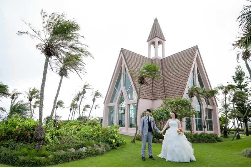 チャペルの外観にて撮りました~!