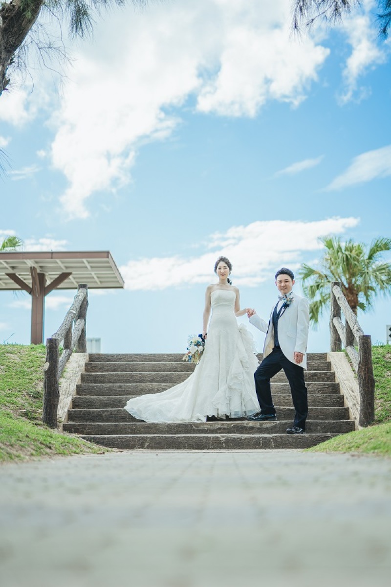 ビーチ周辺の階段にて撮りました~♪