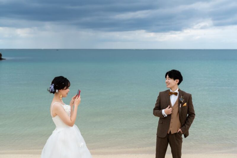 撮り合いっこ♡新郎様