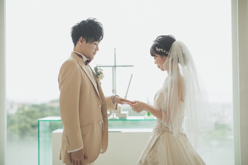 指輪交換中です~~~♪♪