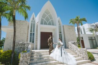 《アクアグレイスChapel＆ビーチフォトPLAN》プリンセス新婦様♡
