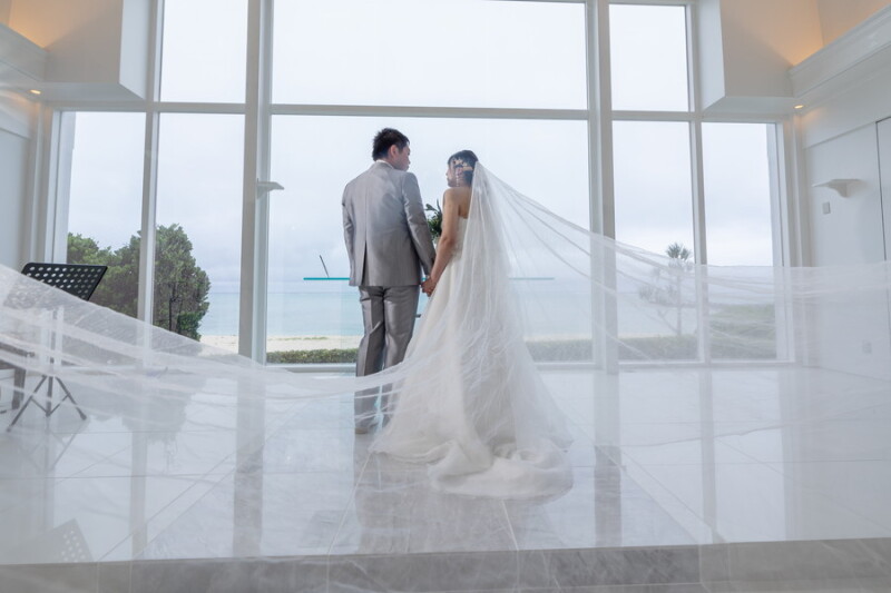 ロングベールで幻想的に、、♡