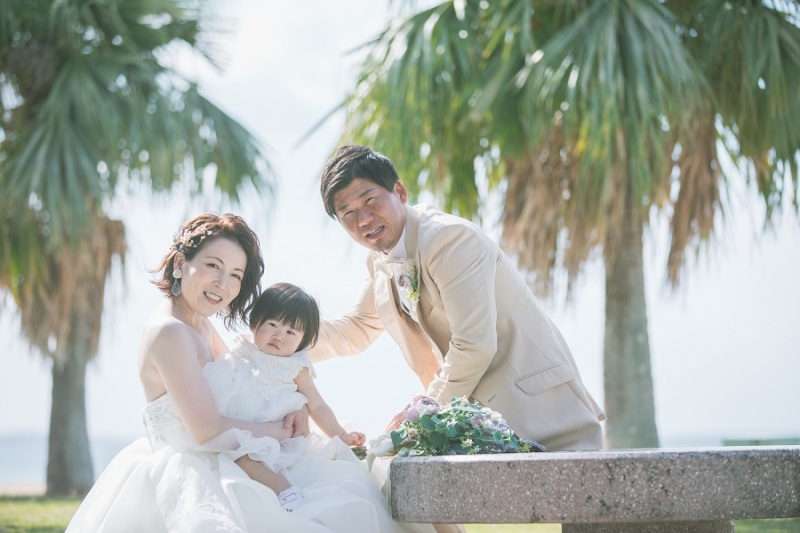 ヤシの木や見える場所に移動して撮影中です♪