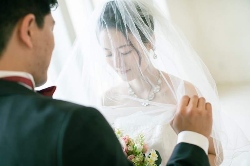 ベールアップを撮影中~♪