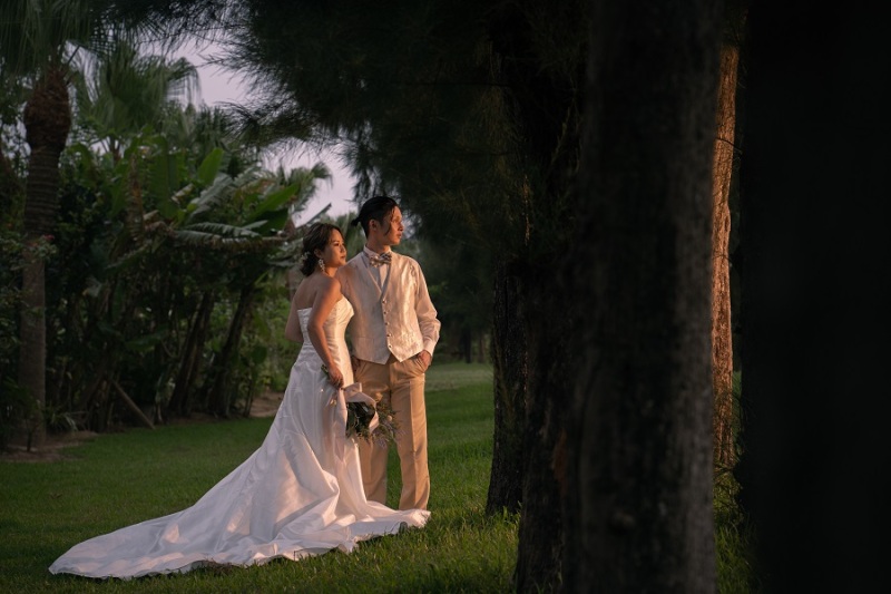 撮影お疲れさまでした♡ビーチの周りの木々でも☆