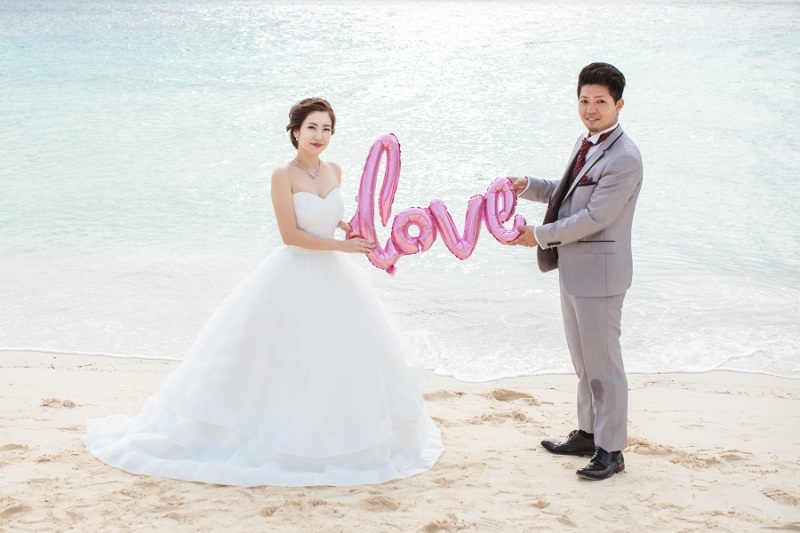撮影小物の「LOVE」とご一緒に♪