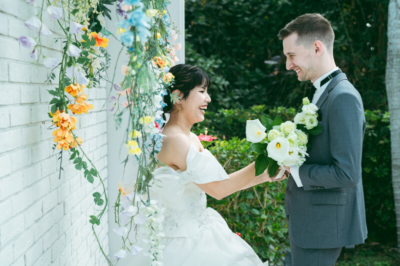 フラワーウォールもかわいいスポットです❀