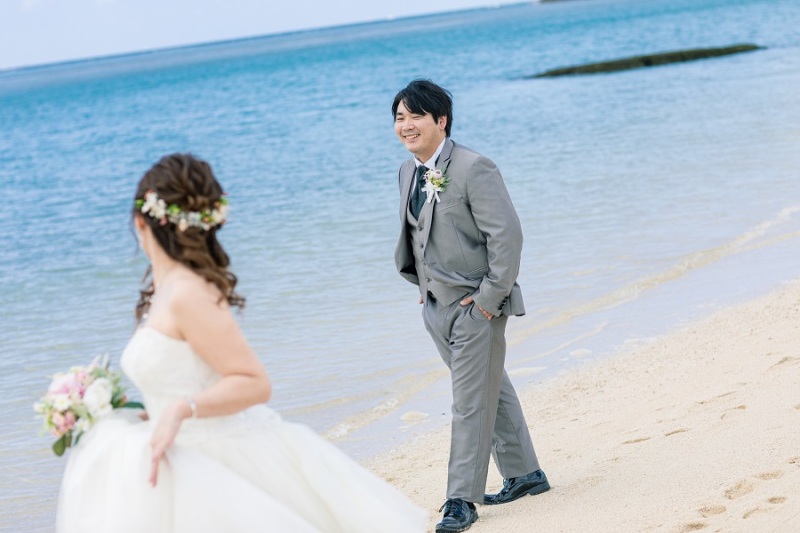 ご新郎様の優しい笑顔