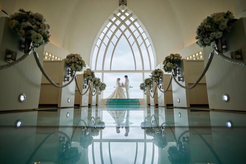 琉球ガラスのバージンロード