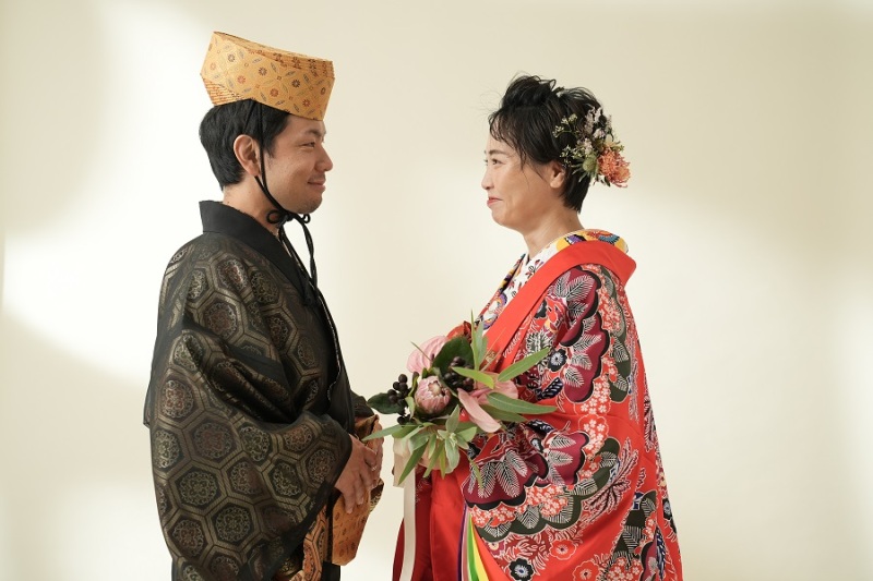 後ろの背景には、少しお二人の姿が写ってますよ～！