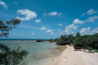 真栄田岬での美しいシルエットショット♡♡♡