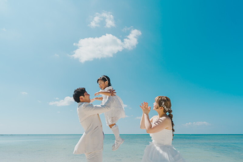 ビーチでたかいたかい！