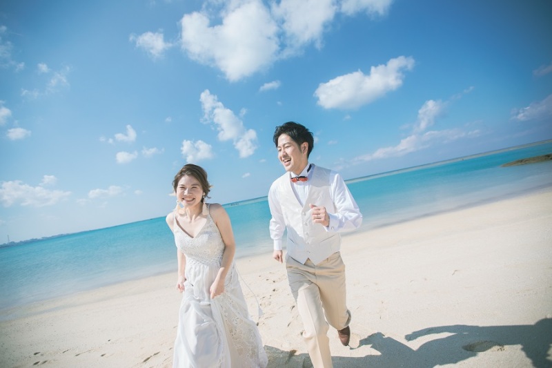 ビーチで走ってみました~♪