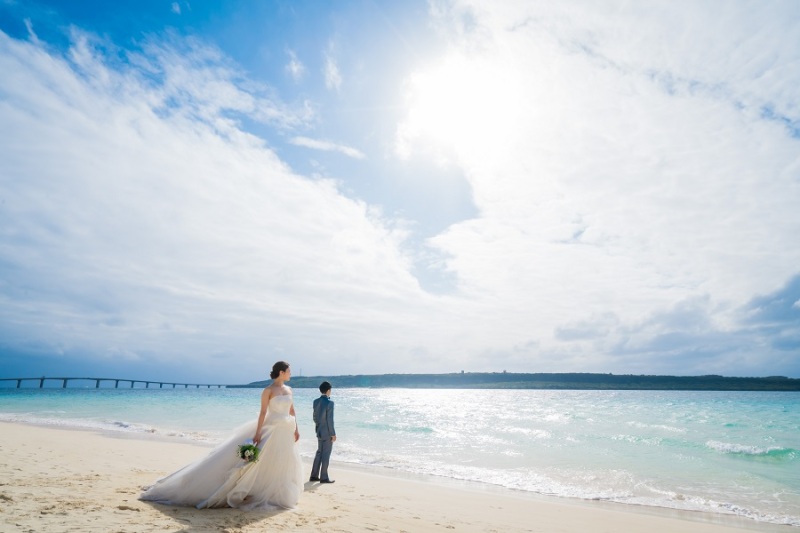 太陽の光を浴びながら撮影中です~♡