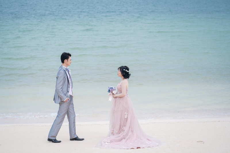 沖縄のアラハビーチより撮影スタート♪