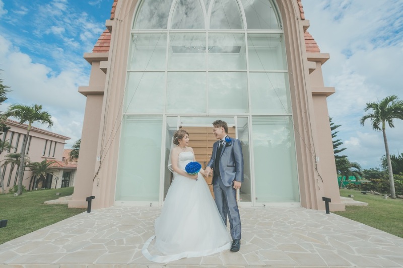 チャペルでの外観で撮影しました～