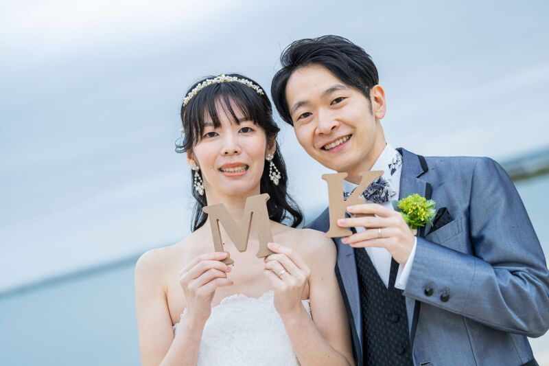 《本島ビーチフォトプラン》アイテムを使って可愛いお写真を♡