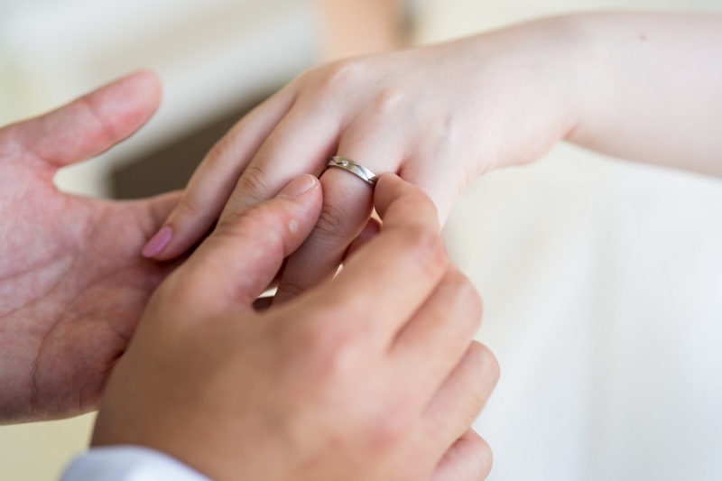 指輪交換シーンを撮りました~!