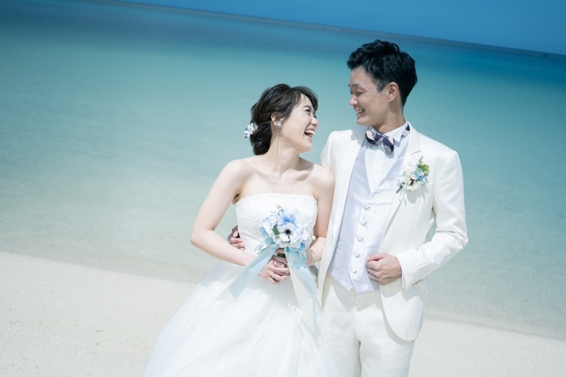 ご新婦様はAラインのウエディング♪