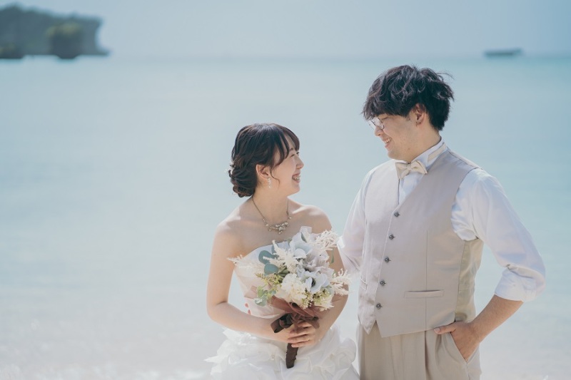 ビーチへ移動して♪アラハビーチで沖縄の海を堪能❤