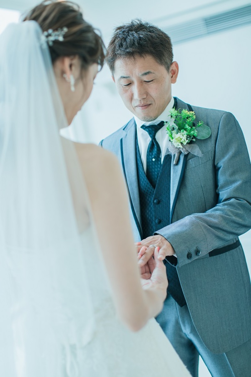 指輪交換シーン