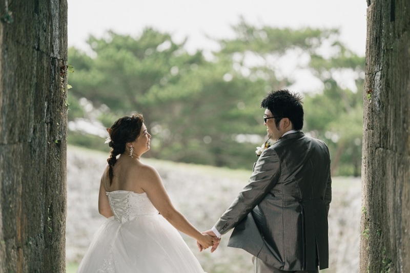 座喜味城でクラシックな撮影を♡