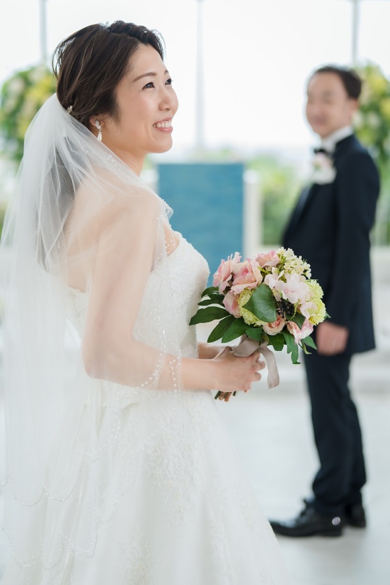 ご新婦様の横顔を撮ってみました♪