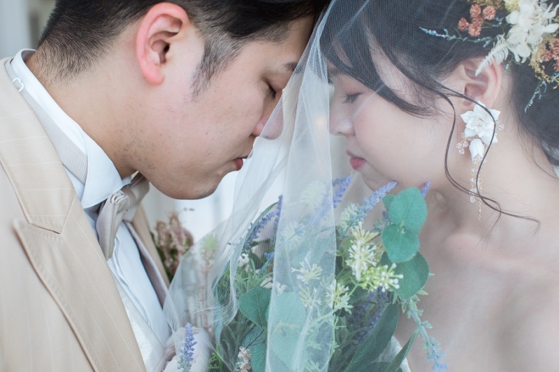 ご新婦様はベールダウンをしてみました♪
