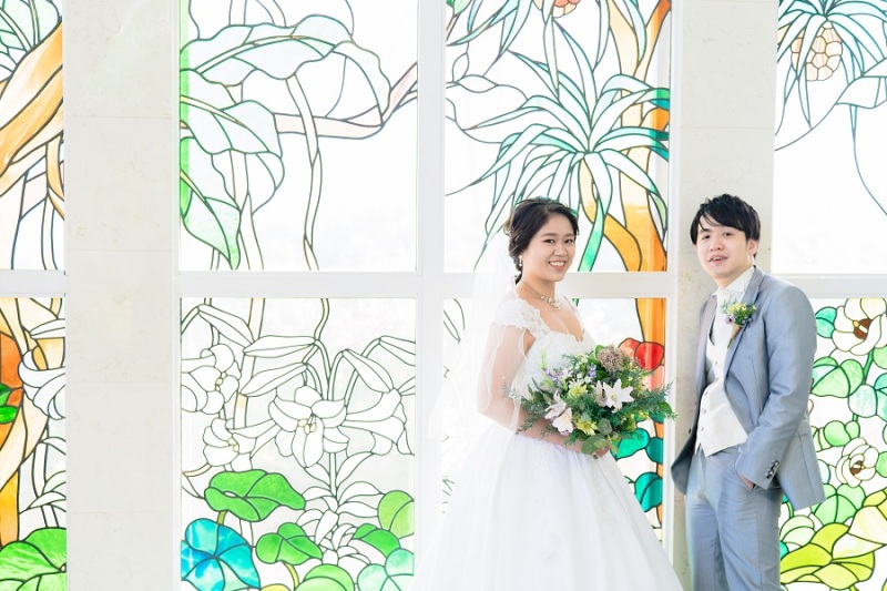 アラマンダチャペルの壁紙を使って撮りました~