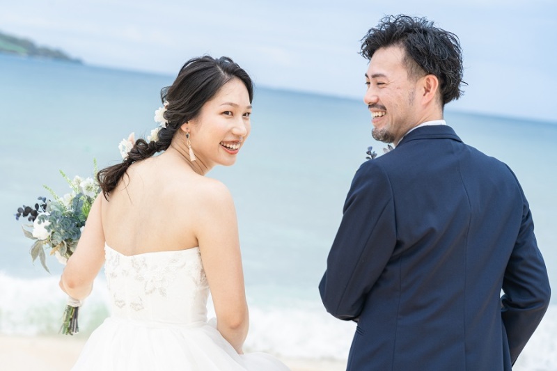 ビーチを走って頂きました~!