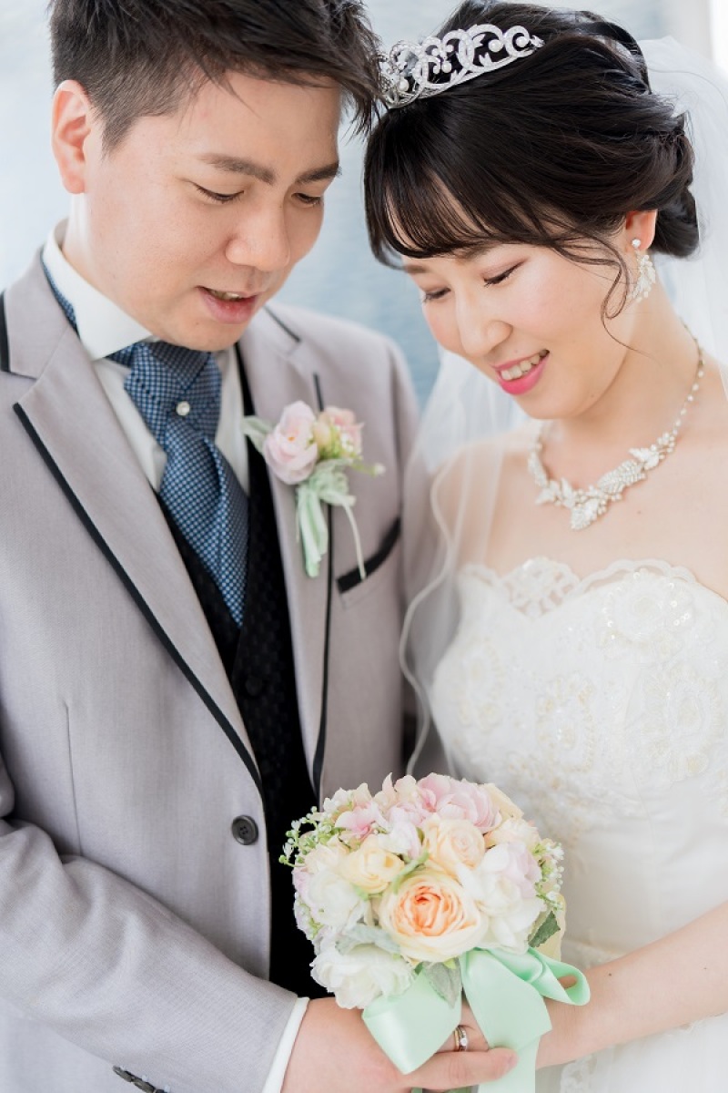 ご新婦様はティアラをつけてみました~♡