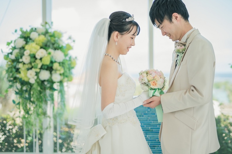 お二人、向かい合って頂きました~♡