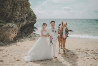 【沖縄本島】ロケーションフォト【馬との撮影】